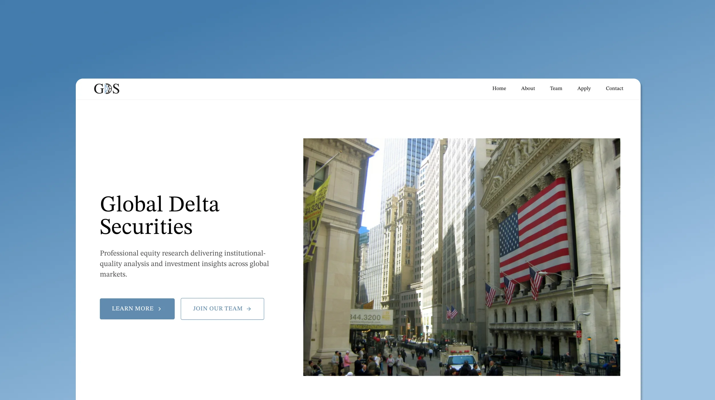 Global Delta Securities project cover