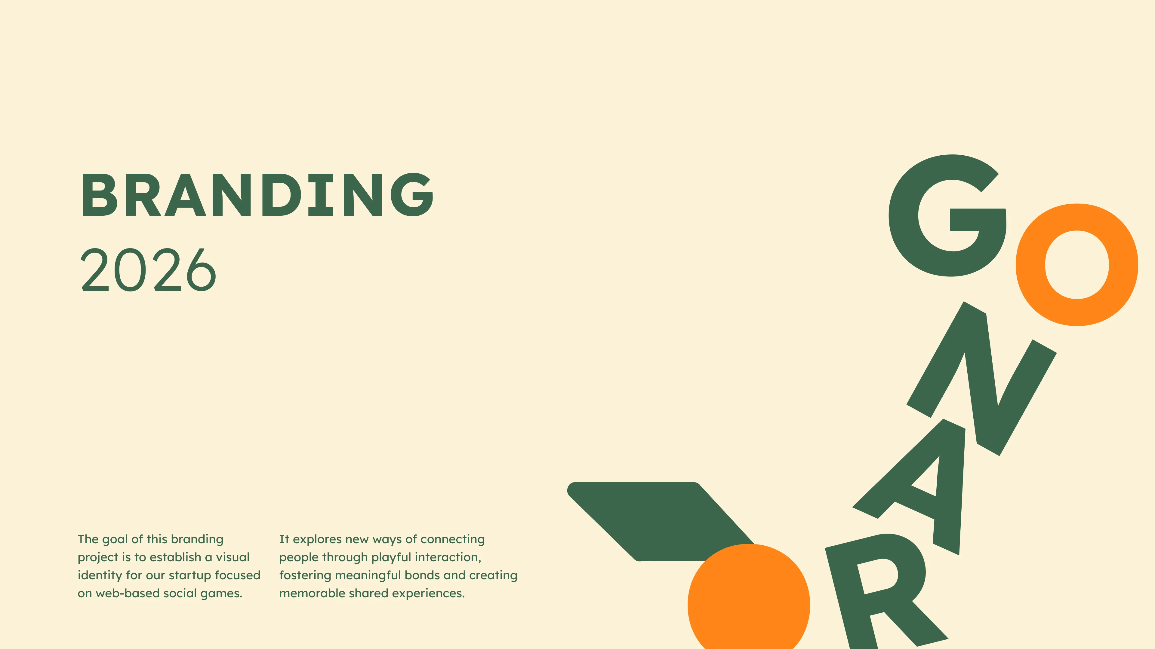 Orango brand identity board