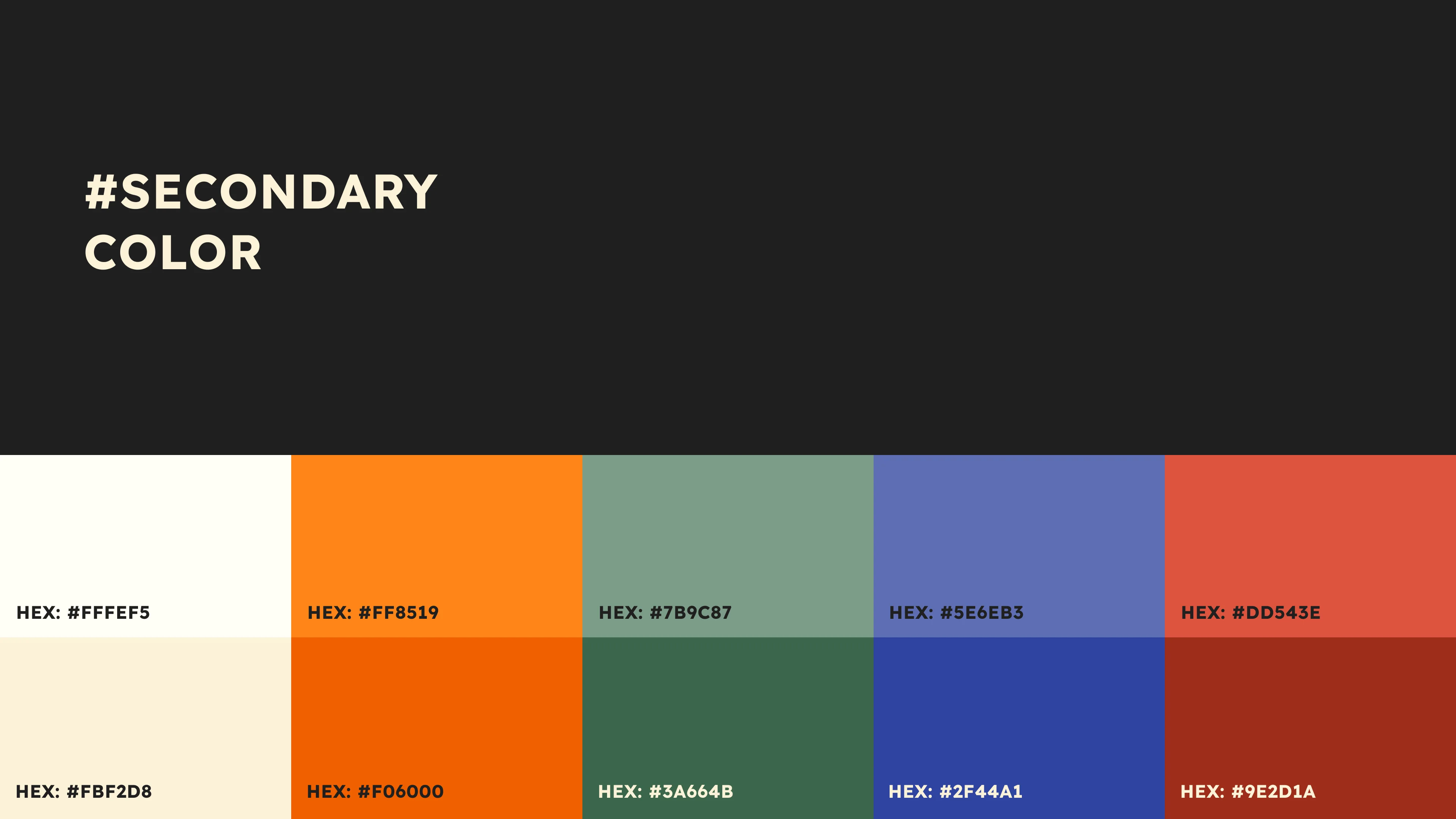 Orango brand identity board