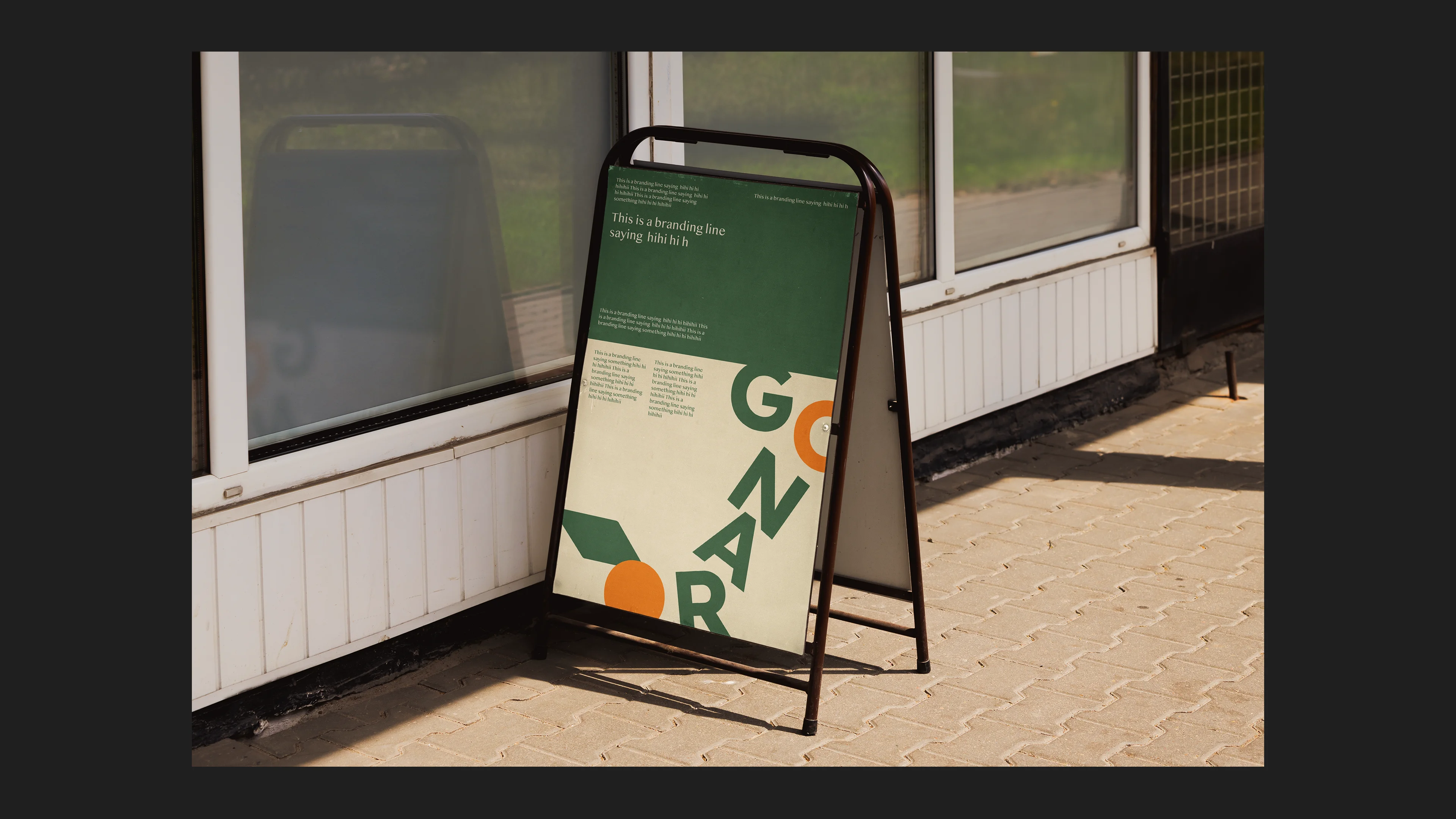 Orango brand identity board