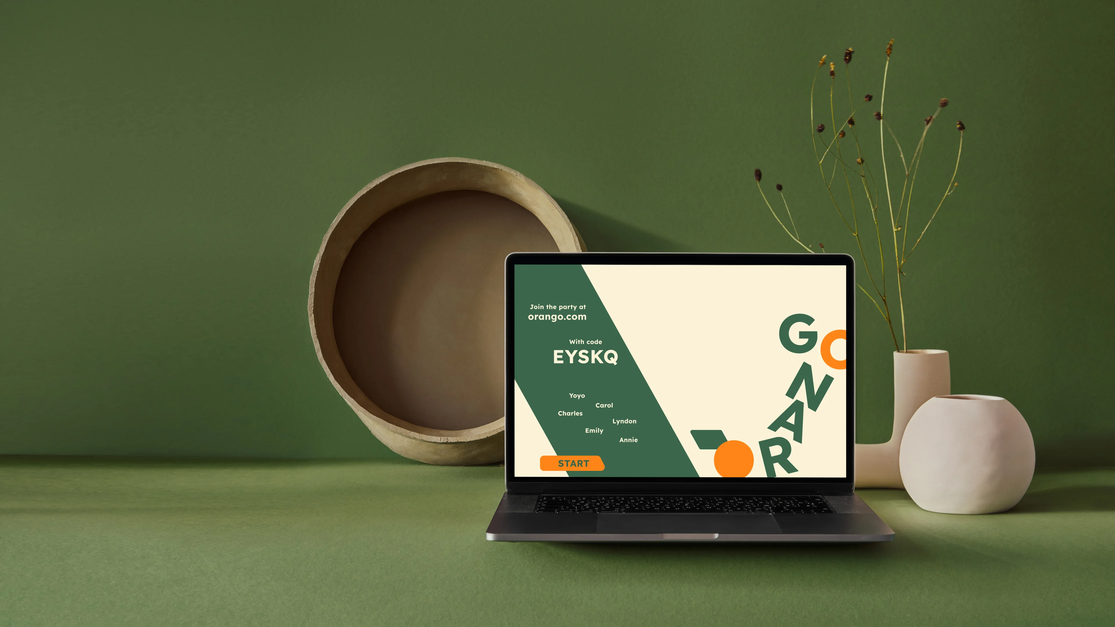 Orango brand identity board